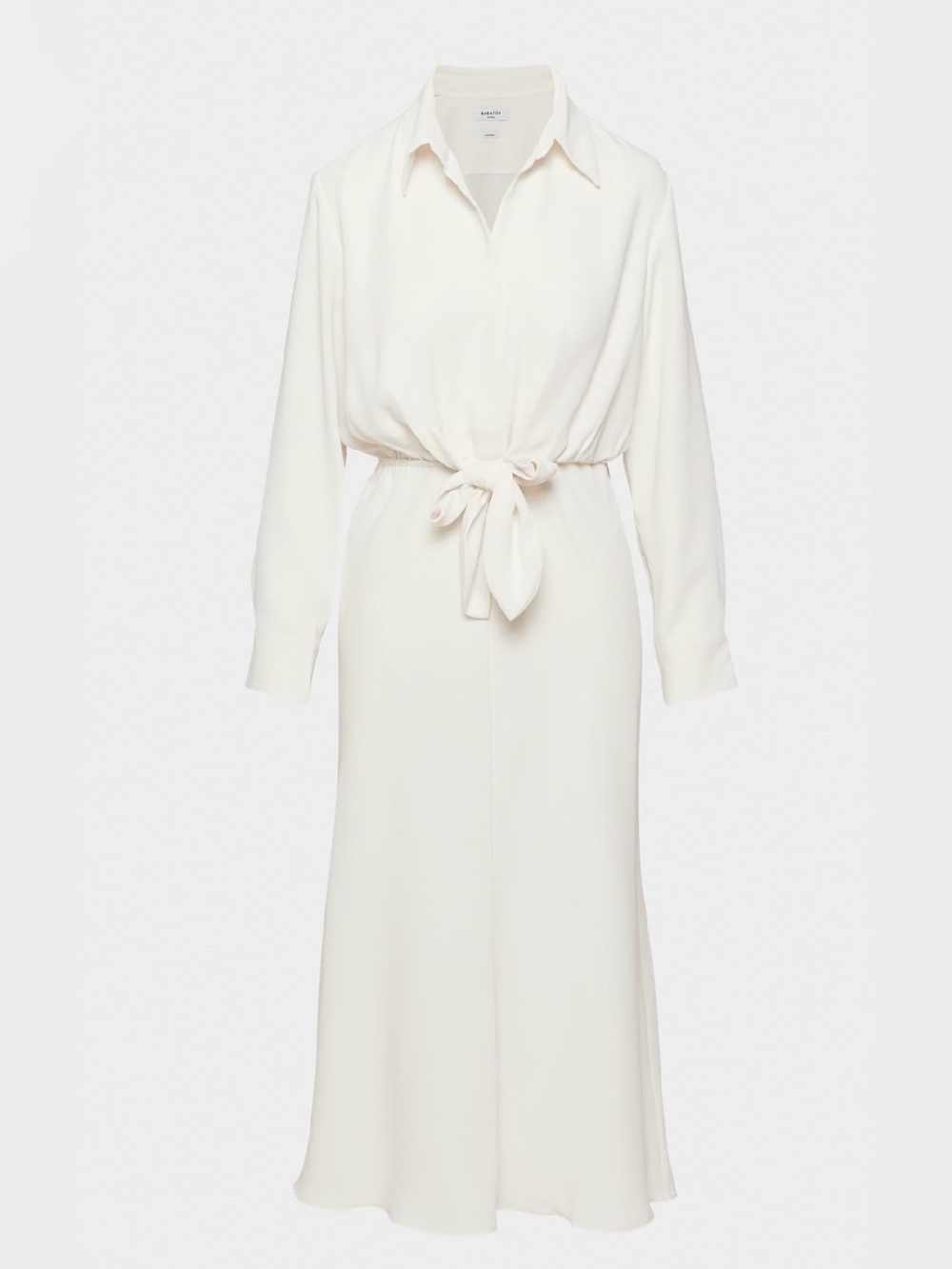 Babaton Abbey Dress in Matte Silk Light Birch from Aritzia Size S